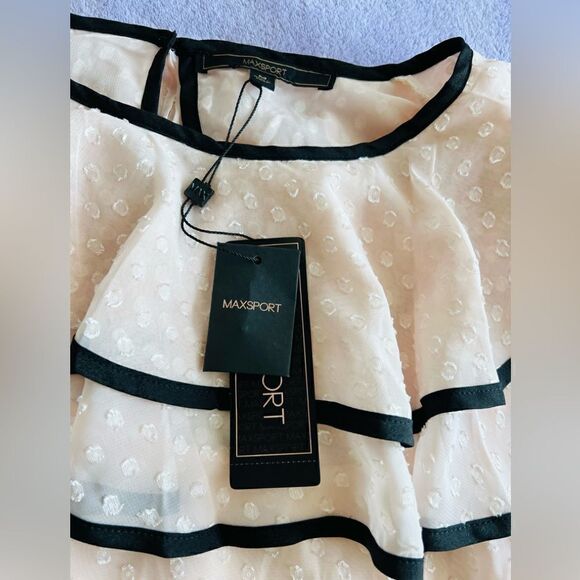 Max Sport NWT Lace Topped Portrait Collar Dress Sz M - Picture 4 of 6